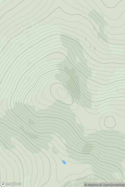 Thumbnail image for Meall an Daimh [Pitlochry to Braemar & Blairgowrie] showing contour plot for surrounding peak
